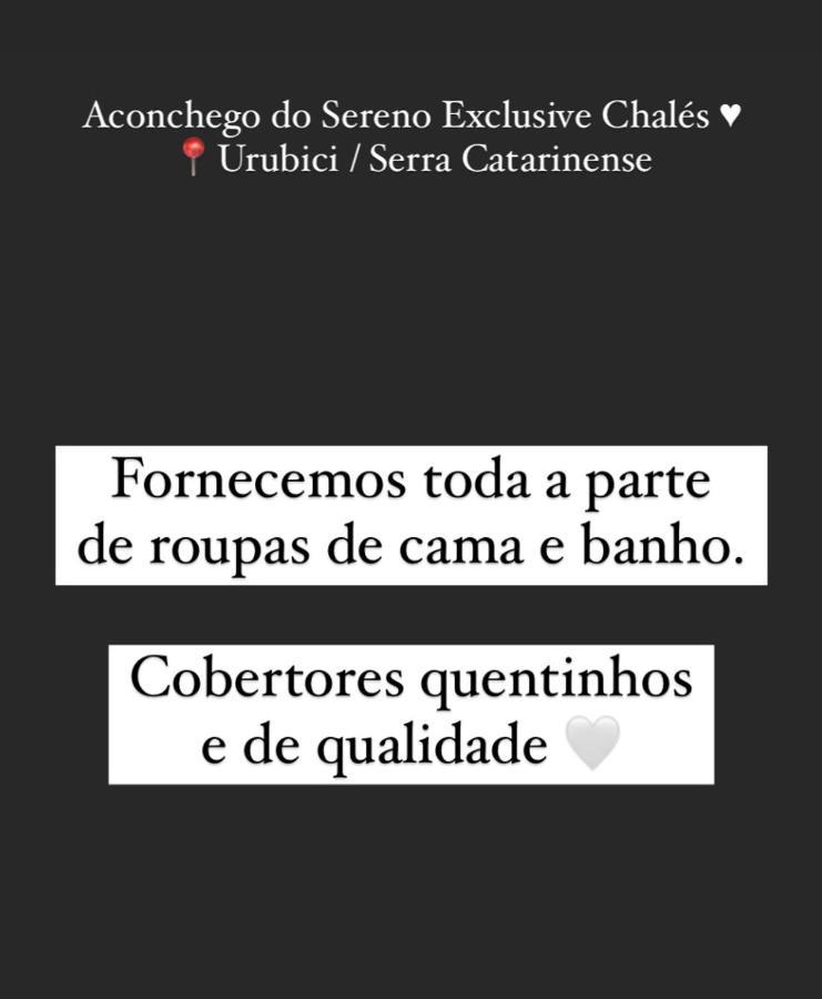 Aconchego Do Sereno Exclusive Chales Urubici Exterior photo